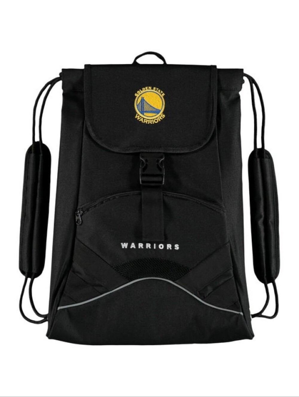 Golden State Warriors Black Drawstring Backpack